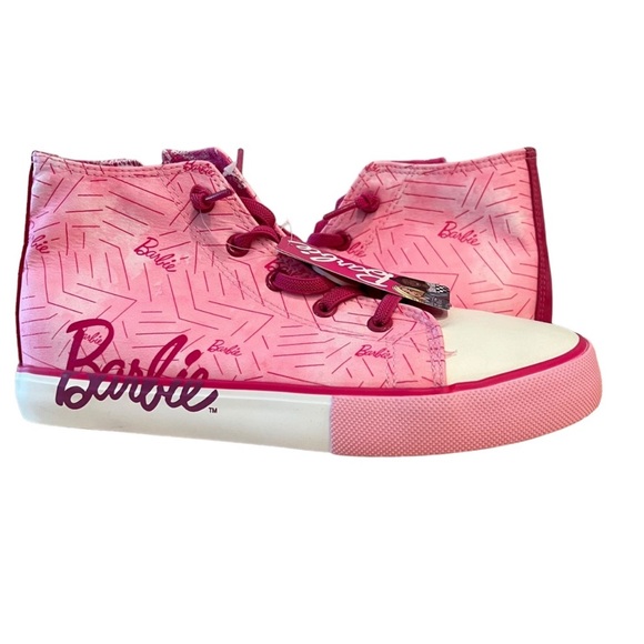 Ground Up Barbie High Top Canvas Shoes Little Girl - Picture 1 of 13